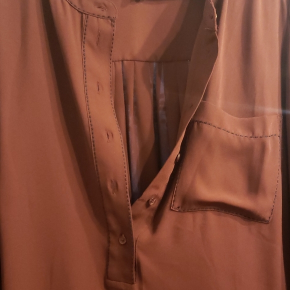 Lane Bryant Burgundy Blouse - Picture 2 of 3